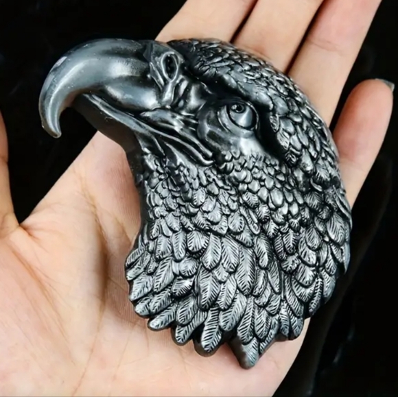 New silver eagle belt buckle fits 1.5" belt buckle - Picture 2 of 5
